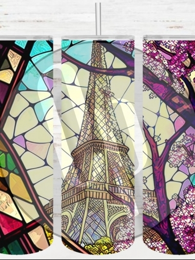 Stained Glass Eiffel Tower