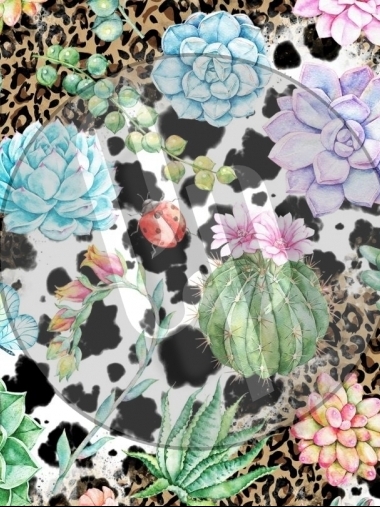 Cowhide leopard cactus