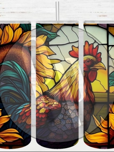 Stained Glass Rooster