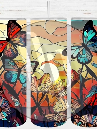 Stained Glass Butterflies